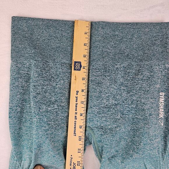 Teal Ombre Yoga Leggings Gymshark Womens Large Athletic Gym Pull On Stretch - Picture 11 of 13